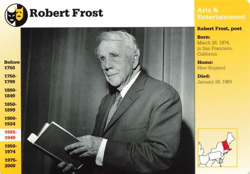 1994-01 Grolier Story of America Cards #24.18 Robert Frost Front