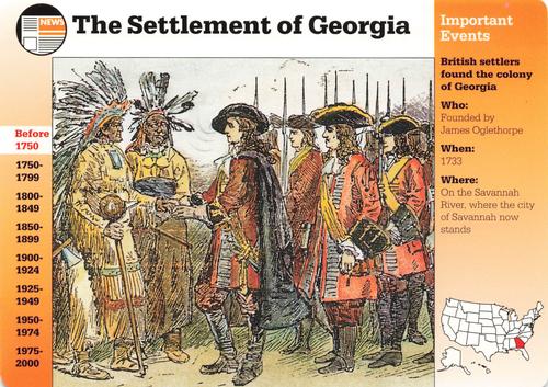 1994-01 Grolier Story of America #25.9 The Settlement of Georgia Front