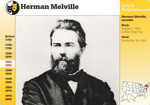 1994-01 Grolier Story of America #25.19 Herman Melville Front