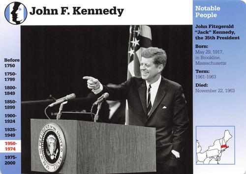 1994-01 Grolier Story of America #26.1 John F. Kennedy Front