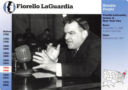 1994-01 Grolier Story of America Cards #26.3 Fiorello LaGuardia Front