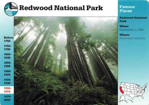 1994-01 Grolier Story of America Cards #26.5 Redwood National Park Front