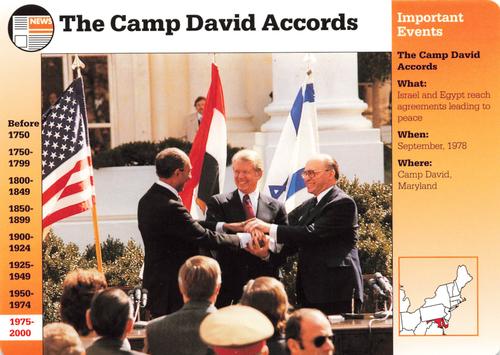 1994-01 Grolier Story of America Cards #26.8 The Camp David Accords Front