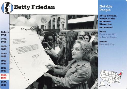 1994-01 Grolier Story of America #27.2 Betty Friedan Front