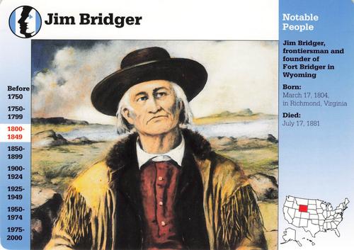 1994-01 Grolier Story of America Cards #28.2 Jim Bridger Front