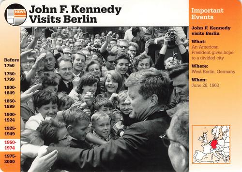 1994-01 Grolier Story of America #30.8 John F. Kennedy Visits Berlin Front