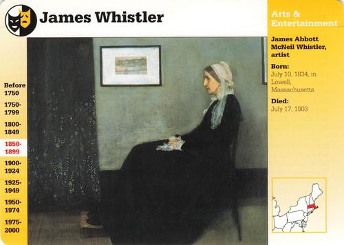 1994-01 Grolier Story of America Cards #30.18 James Whistler Front