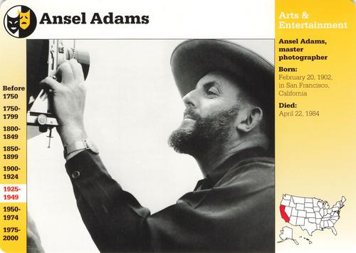 1994-01 Grolier Story of America #30.19 Ansel Adams Front