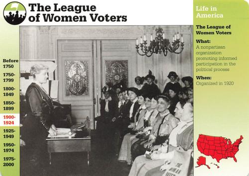 1994-01 Grolier Story of America Cards #31.10 The League of Women Voters Front