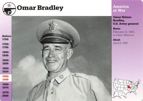 1994-01 Grolier Story of America Cards #31.14 Omar Bradley Front