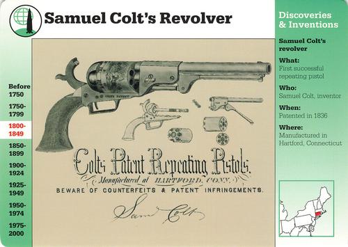 1994-01 Grolier Story of America #33.15 Samuel Colt's Revolver Front