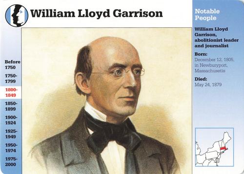1994-01 Grolier Story of America #34.2 William Lloyd Garrison Front