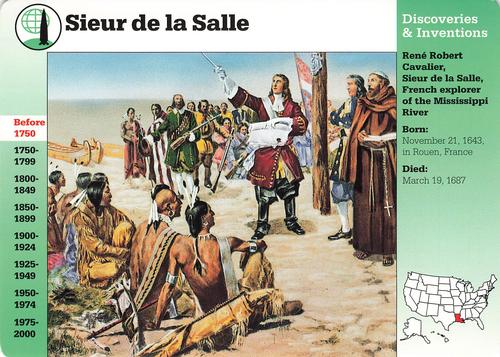 1994-01 Grolier Story of America Cards #35.15 Sieur de la Salle Front