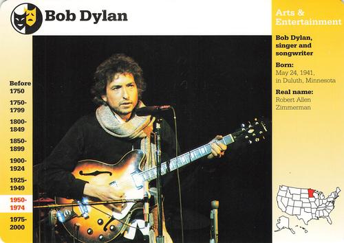1994-01 Grolier Story of America #36.19 Bob Dylan Front