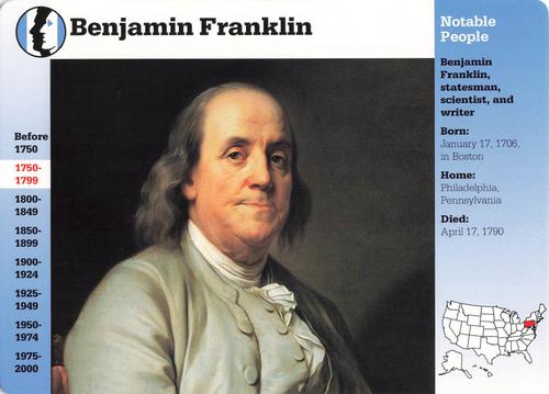 1994-01 Grolier Story of America #37.2 Benjamin Franklin Front