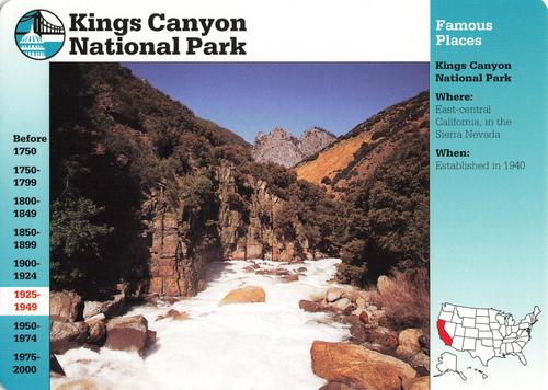 1994-01 Grolier Story of America #37.6 Kings Canyon National Park Front
