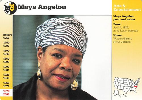 1994-01 Grolier Story of America #37.19 Maya Angelou Front