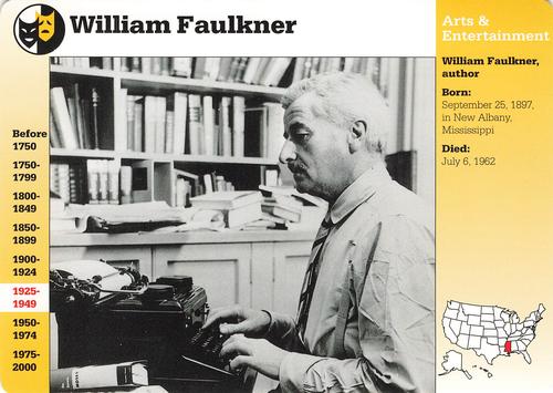 1994-01 Grolier Story of America #38.18 William Faulkner Front