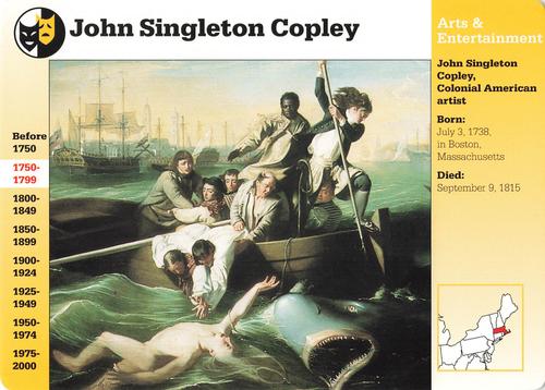 1994-01 Grolier Story of America Cards #39.18 John Singleton Copley Front