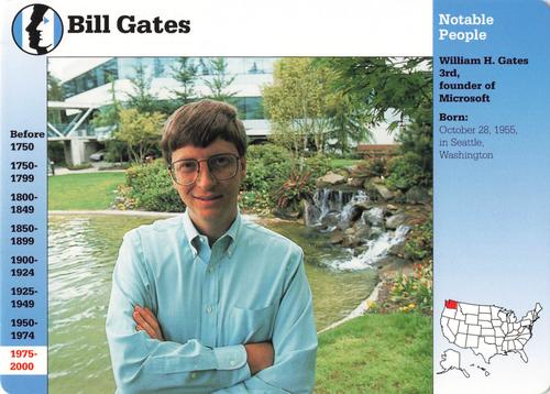 1994-01 Grolier Story of America #40.3 Bill Gates Front