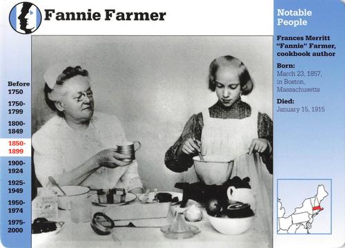 1994-01 Grolier Story of America #41.2 Fannie Farmer Front