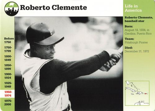 1994-01 Grolier Story of America #41.12 Roberto Clemente Front