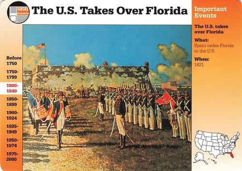 1994-01 Grolier Story of America Cards #43.8 The U.S. Takes Over Florida Front