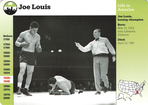 1994-01 Grolier Story of America #44.10 Joe Louis Front
