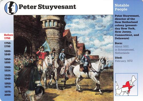 1994-01 Grolier Story of America Cards #45.2 Peter Stuyvesant Front