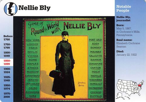 1994-01 Grolier Story of America Cards #45.3 Nellie Bly Front