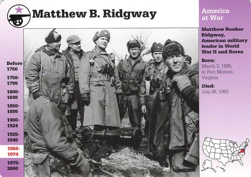 1994-01 Grolier Story of America #47.12 Matthew B. Ridgway Front