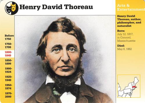 1994-01 Grolier Story of America #47.17 Henry David Thoreau Front