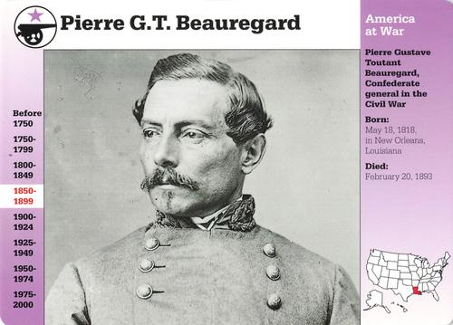 1994-01 Grolier Story of America Cards #48.12 Pierre G.T. Beauregard Front