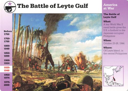 1994-01 Grolier Story of America #48.14 The Battle of Leyte Gulf Front
