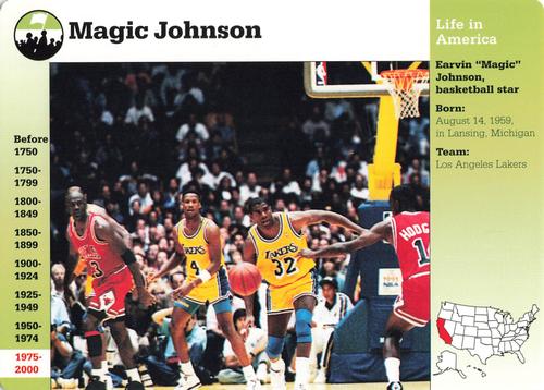 1994-01 Grolier Story of America #49.10 Magic Johnson Front