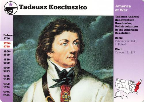 1994-01 Grolier Story of America Cards #50.12 Tadeusz Kosciuszko Front