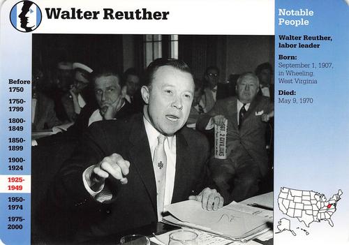 1994-01 Grolier Story of America #52.4 Walter Reuther Front