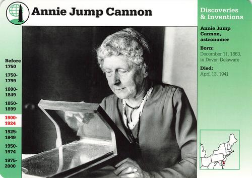 1994-01 Grolier Story of America Cards #52.14 Annie Jump Cannon Front