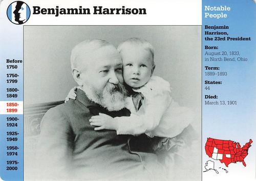 1994-01 Grolier Story of America #53.1 Benjamin Harrison Front