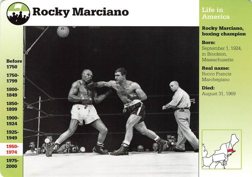 1994-01 Grolier Story of America #53.9 Rocky Marciano Front