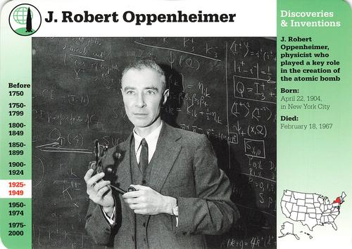 1994-01 Grolier Story of America #54.14 J. Robert Oppenheimer Front