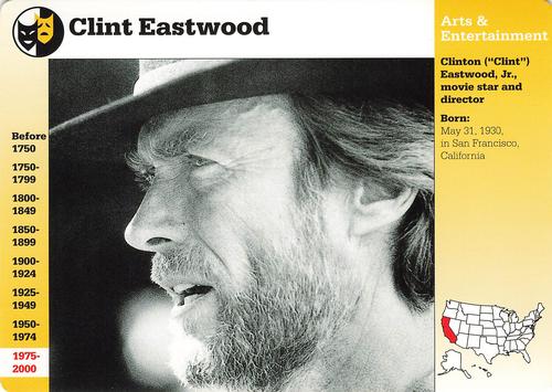 1994-01 Grolier Story of America #54.16 Clint Eastwood Front