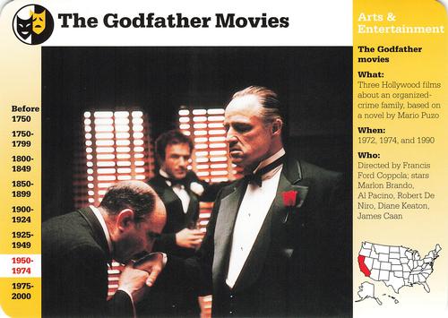 1994-01 Grolier Story of America #55.16 The Godfather Movies Front