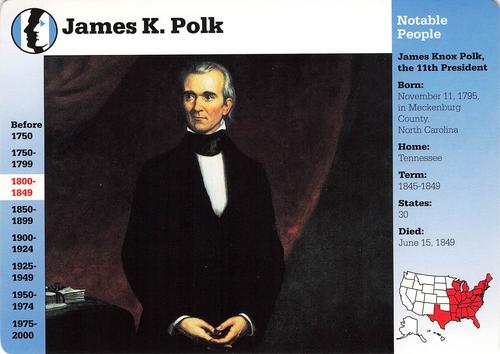 1994-01 Grolier Story of America #56.1 James K. Polk Front