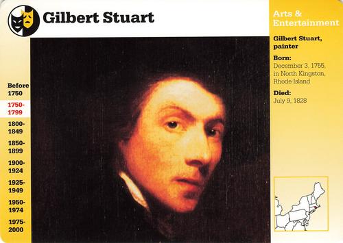 1994-01 Grolier Story of America Cards #56.17 Gilbert Stuart Front