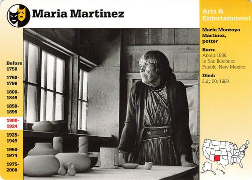 1994-01 Grolier Story of America Cards #61.17 Maria Martinez Front