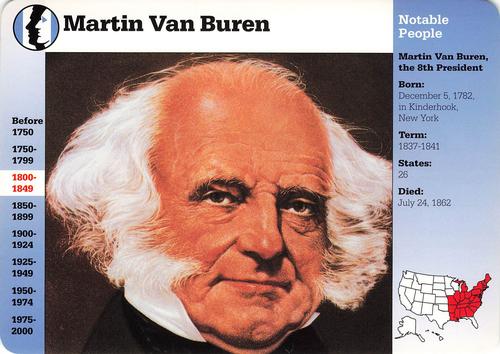 1994-01 Grolier Story of America #62.1 Martin Van Buren Front