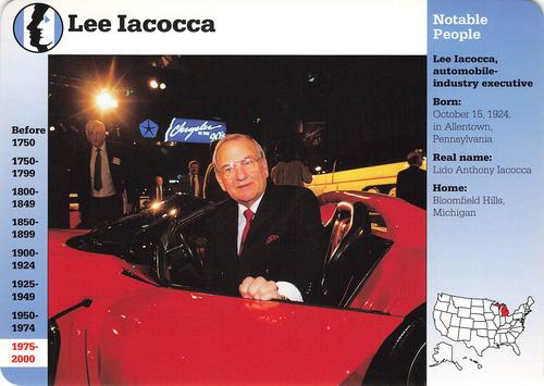 1994-01 Grolier Story of America Cards #62.4 Lee Iacocca Front