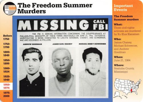 1994-01 Grolier Story of America Cards #64.8 The Freedom Summer Murders Front