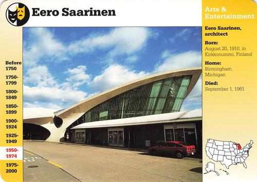 1994-01 Grolier Story of America Cards #64.18 Eero Saarinen Front